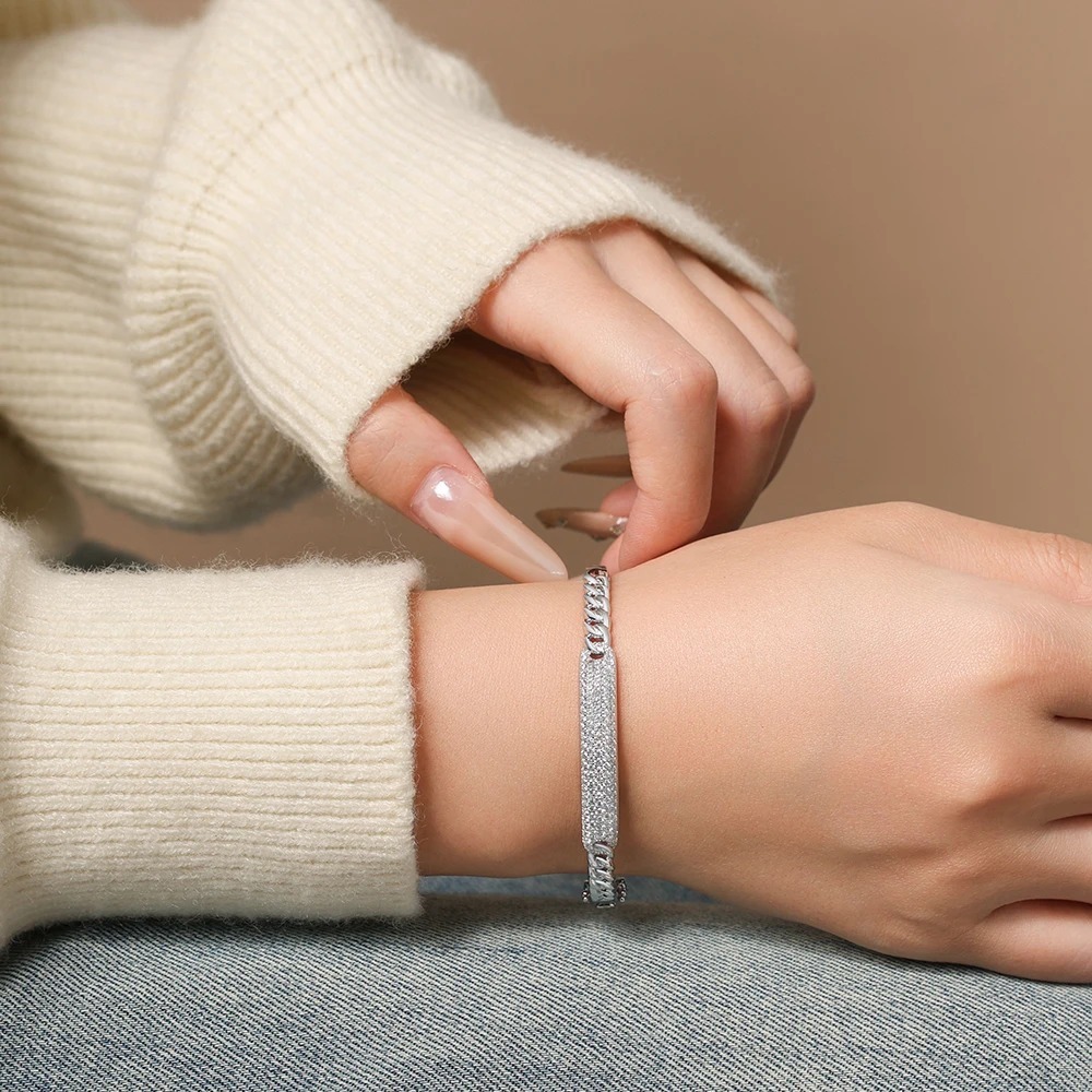 moissanite bracelet 925sterling silver yellow gold plated bracelets