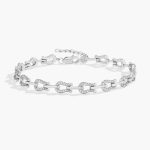 925 sterling silver adjustable horseshoe bracelet