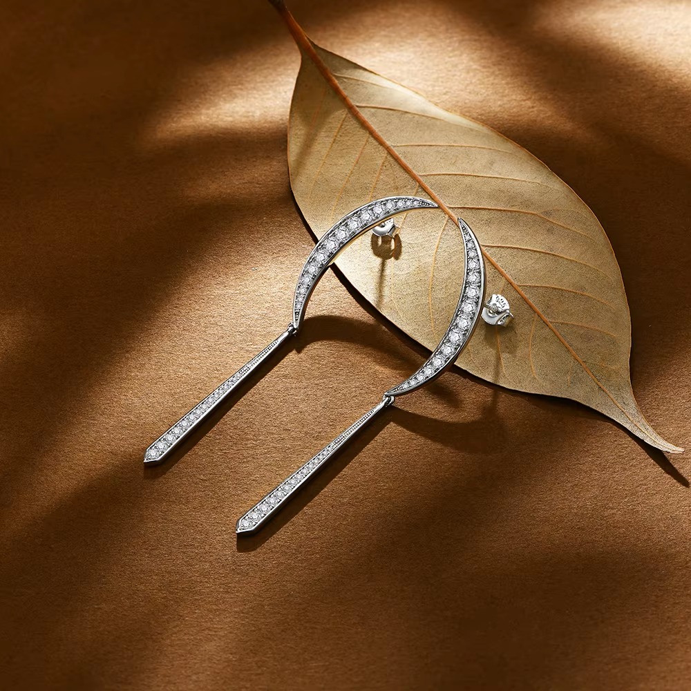 CME20082517WCZW-4 elegant 5a zircon drop earrings