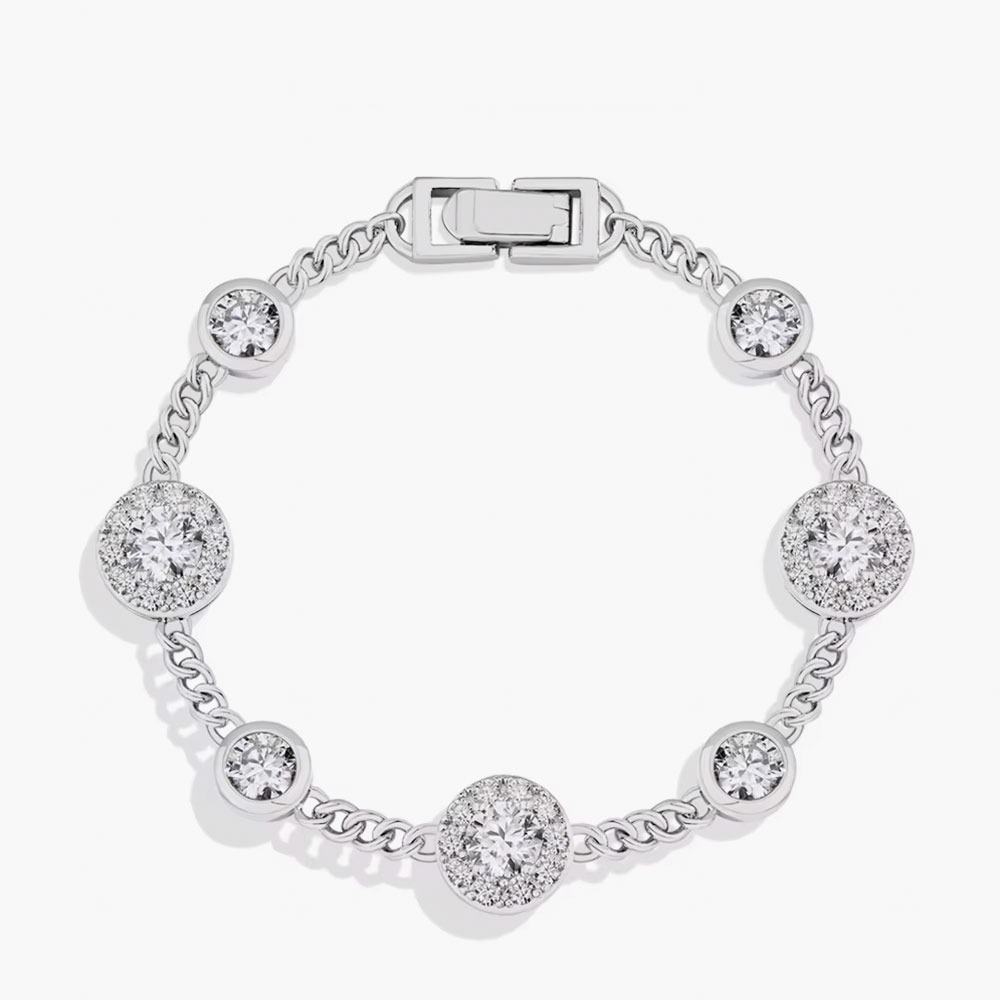luxury moissanite bracelet