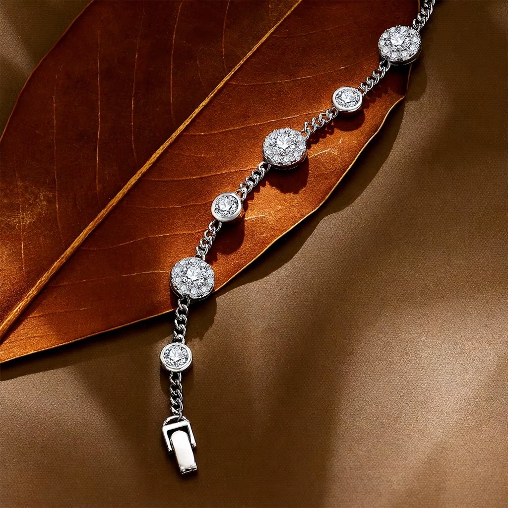 luxury moissanite bracelet