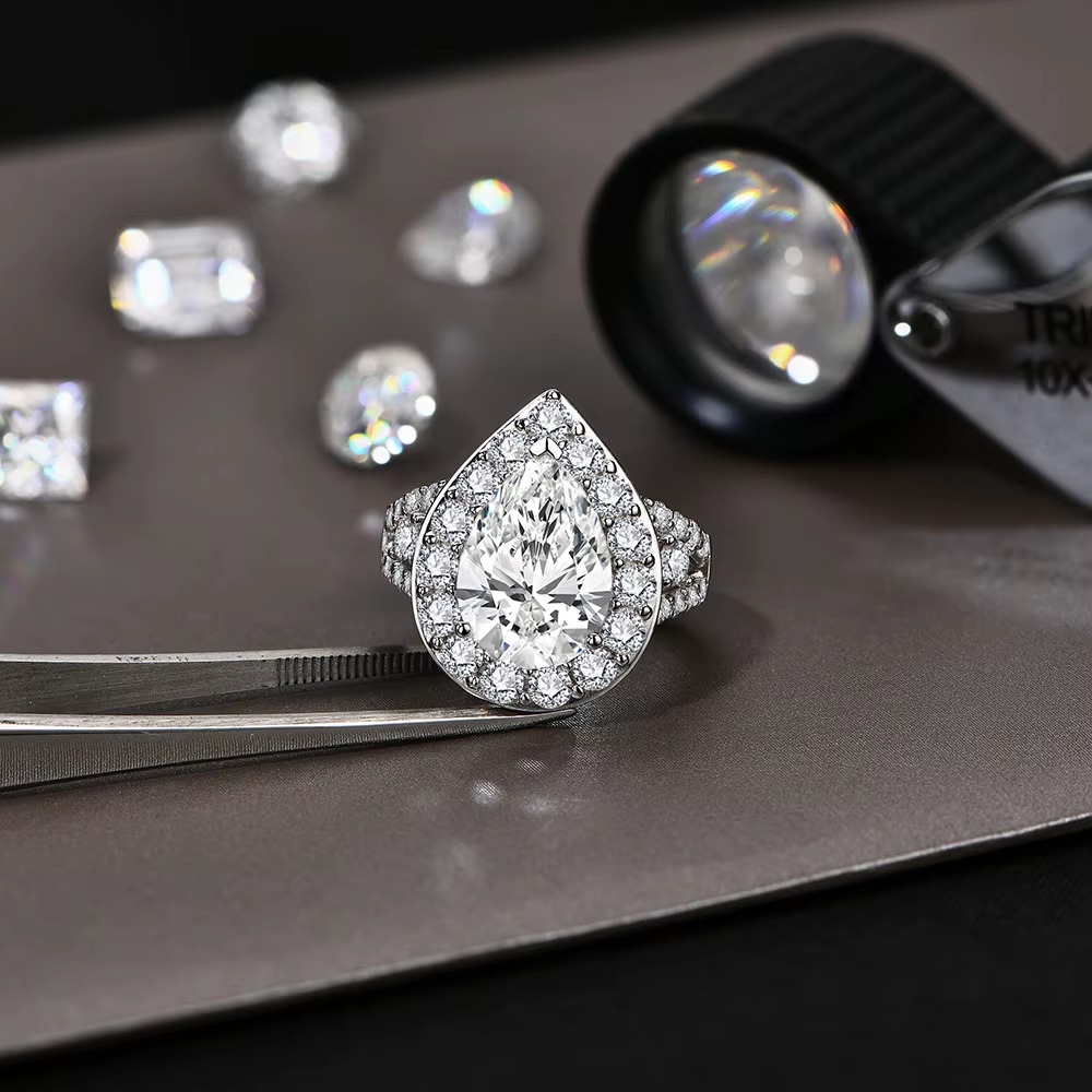 6ct moissanite rings