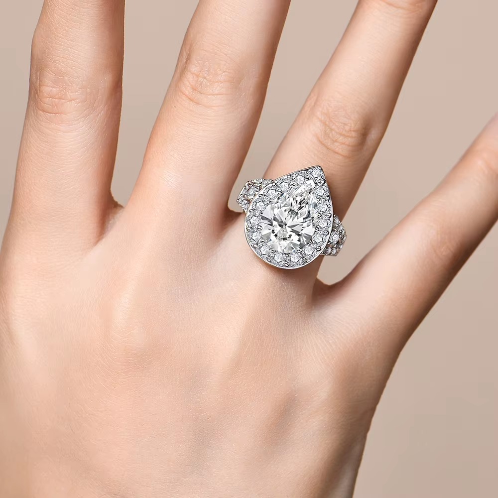 6ct moissanite rings