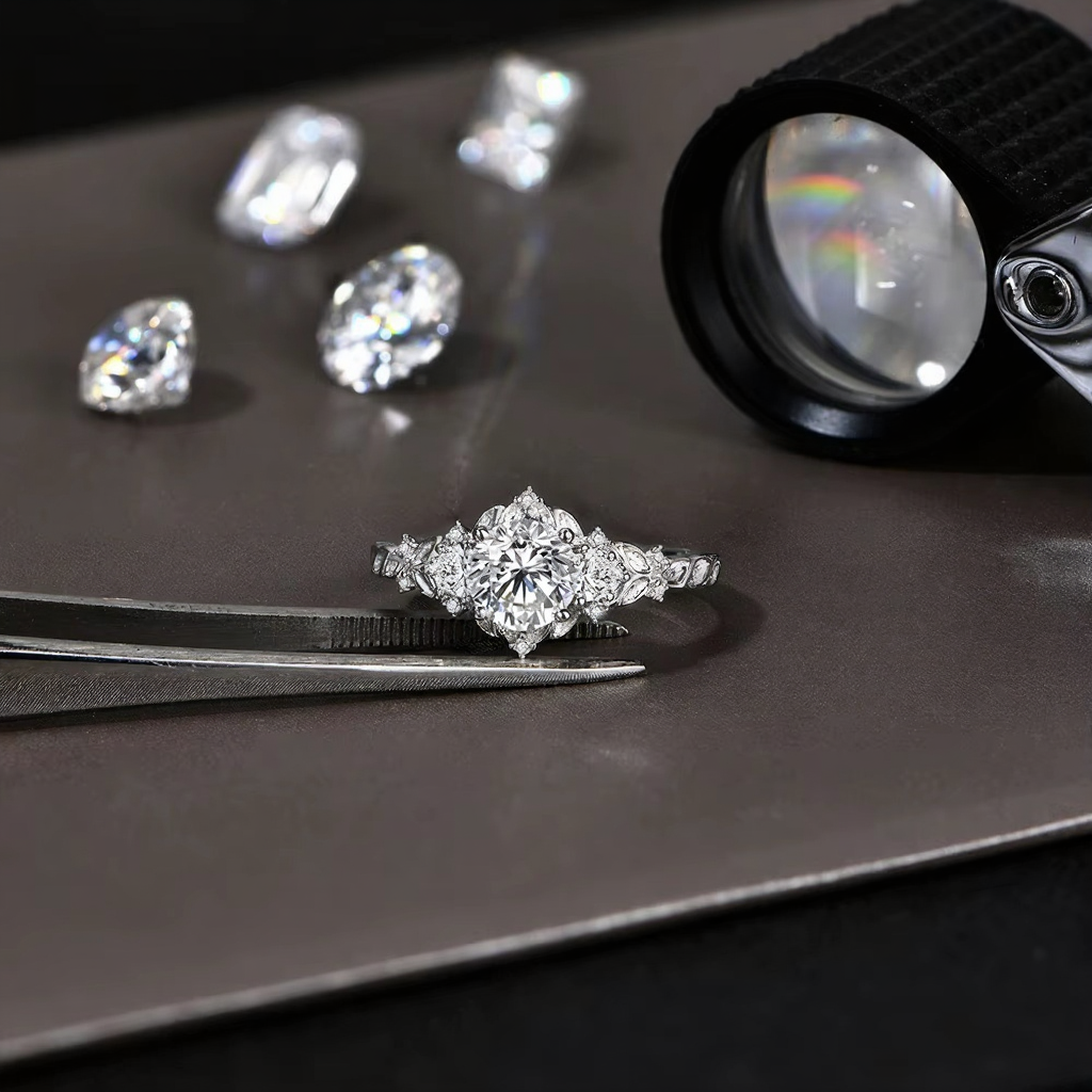 LR04348WMOS-2 luxury moissanite ring