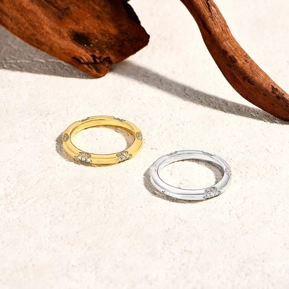 full d vvs1 diamond simple moissanite rings