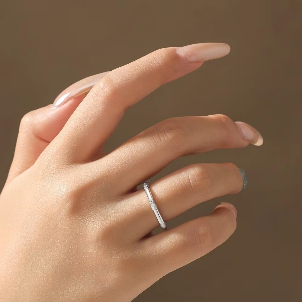 full d vvs1 diamond simple moissanite rings