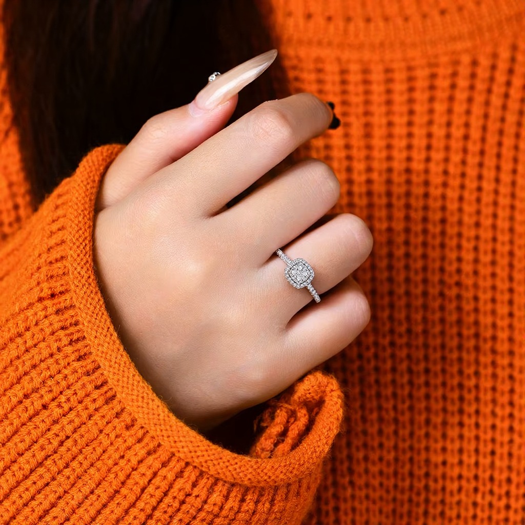 clover moissanite rings