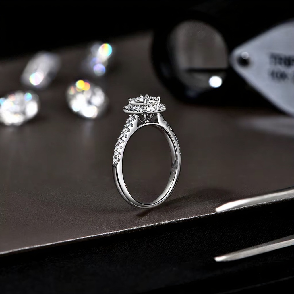 clover moissanite rings