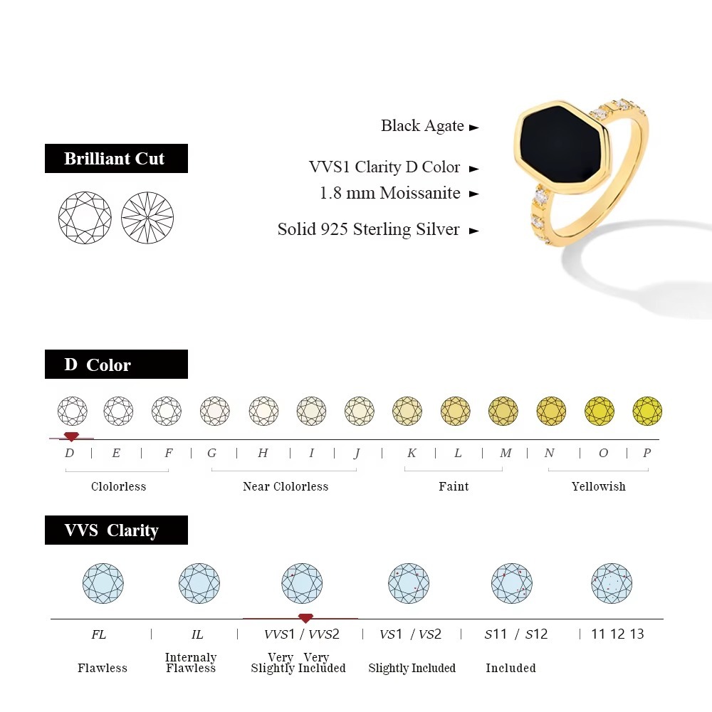 black agat jewelry set