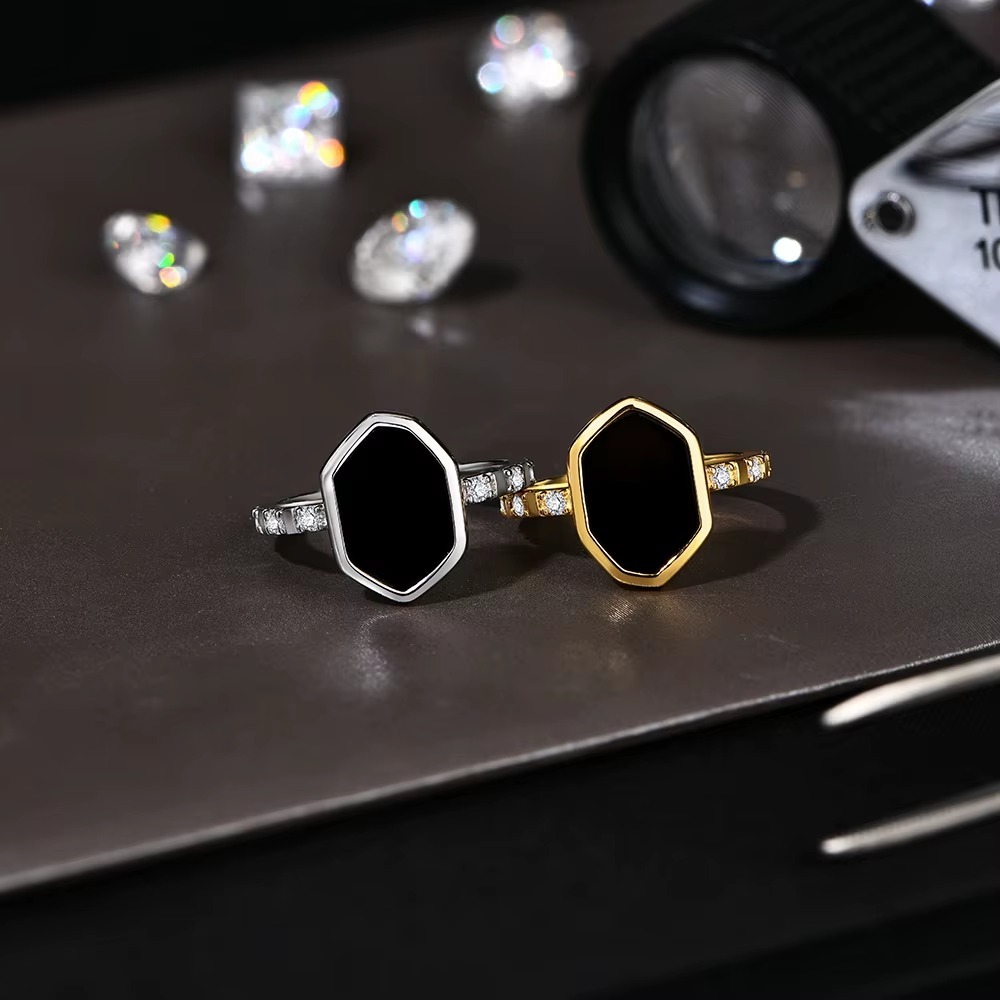 black agat jewelry set